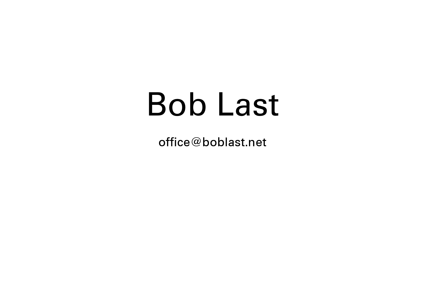 Bob Last